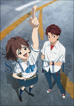 Blu-ray＆DVD1～4巻連動購入特典　アニメ絵柄描き下ろしイラストボード1（キャストサイン&コメント入り）